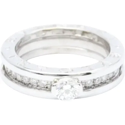 Pre-owned Jewellery, female, , Size: ONE SIZE Pre-owned White Gold rings - Bvlgari Vintage - Modalova