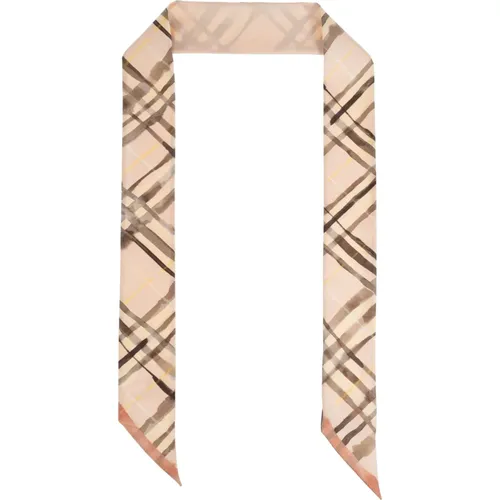 Silky Scarves, unisex, , Size: ONE SIZE Silk scarf - Burberry - Modalova