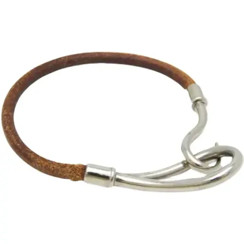 Pre-owned Jewellery, female, , Size: ONE SIZE Pre-owned Leather bracelets - Hermès Vintage - Modalova