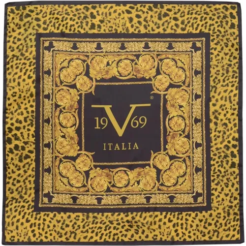 Silky Scarves, female, , Size: ONE SIZE Animal Print Polyester Foulard - 19v69 Italia - Modalova