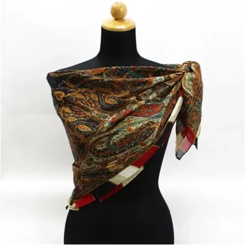 Pre-owned Scarves, female, , Size: ONE SIZE Pre-owned Fabric scarves - Yves Saint Laurent Vintage - Modalova