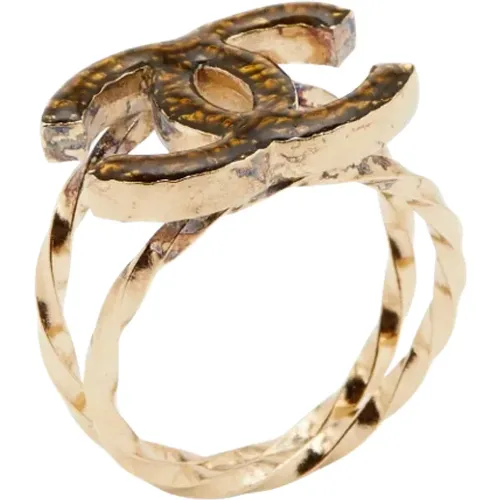 Pre-owned Jewellery, female, , Size: 53 MM Designer Ring - Elegant and High-Quality - Chanel Vintage - Modalova