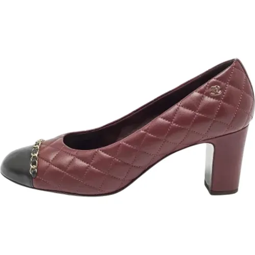 Pre-owned Leather heels , female, Sizes: 8 UK - Chanel Vintage - Modalova