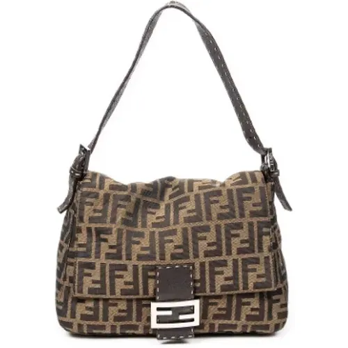 Pre-owned Shoulder Bags, female, , Size: ONE SIZE Pre-owned Canvas fendi-bags - Fendi Vintage - Modalova