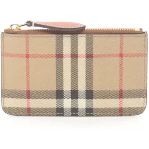 Pre-owned Wallets, female, , Size: ONE SIZE Pre-owned Canvas wallets - Burberry Vintage - Modalova