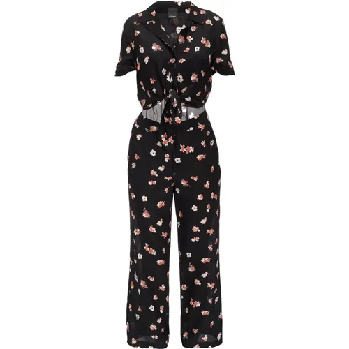 Jumpsuits, female, , Size: XS Silk CDC Jumpsuit - pinko - Modalova