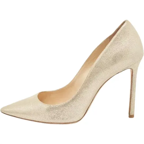 Pre-owned Pumps, female, , Size: 10 US Pre-owned Suede heels - Jimmy Choo Pre-owned - Modalova