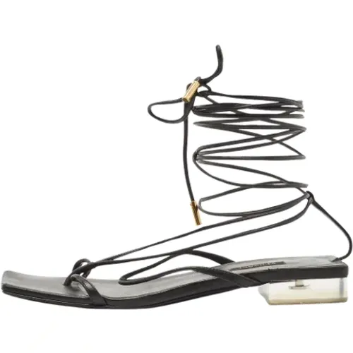 Pre-owned Leather sandals , female, Sizes: 5 UK - Versace Pre-owned - Modalova