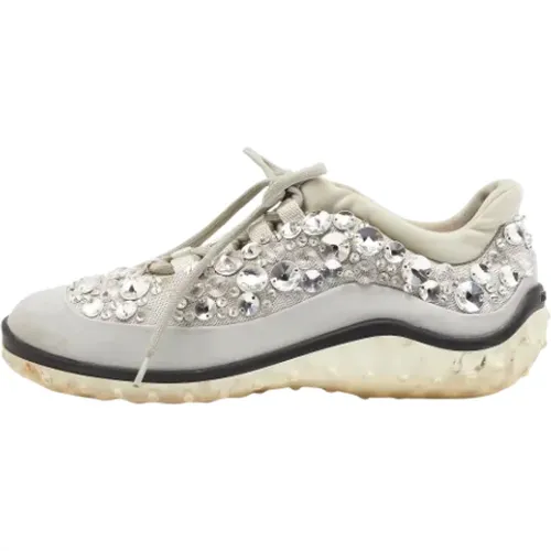 Pre-owned Sneakers, female, , Size: 6 US Pre-owned Satin sneakers - Miu Miu Pre-owned - Modalova