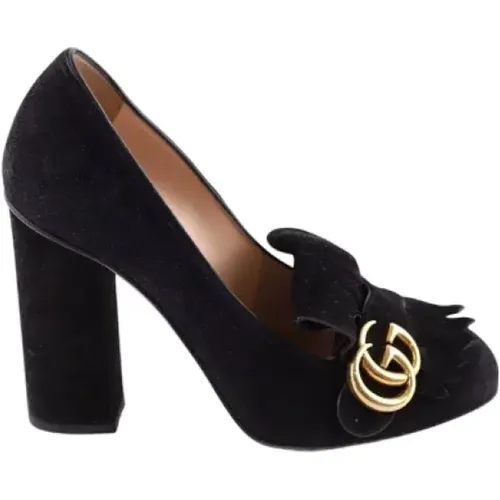 Pre-owned Pumps, female, , Size: 8 US Pre-owned Suede heels - Gucci Vintage - Modalova