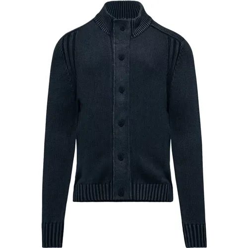 Turtlenecks, male, , Size: M Long Sleeve Cotton Cardigan - BomBoogie - Modalova