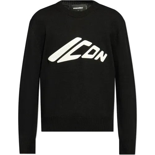 Sweater with logo , male, Sizes: S, L, M - Dsquared2 - Modalova