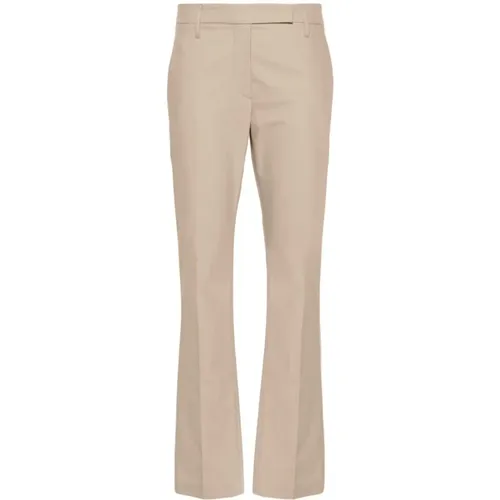 Gabardine Trousers with Back Monile Detail , female, Sizes: L, 2XS, M - BRUNELLO CUCINELLI - Modalova