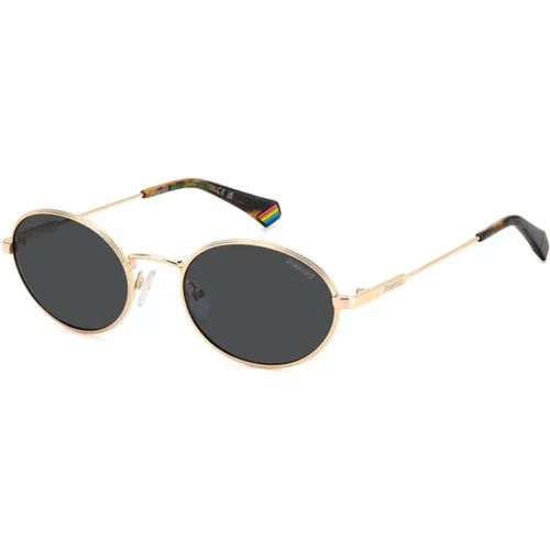 Rose Gold Grey Sunglasses , unisex, Sizes: 53 MM - Polaroid - Modalova