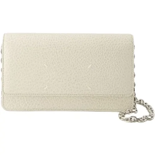 Leather Chain Wallet , female, Sizes: ONE SIZE - Maison Margiela - Modalova