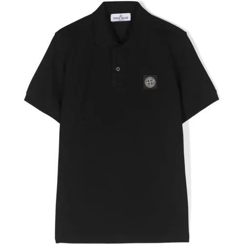 Schwarzes Polo Shirt Stone Island - Stone Island - Modalova