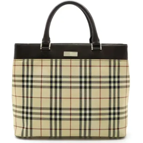 Pre-owned Tote Bags, female, , Size: ONE SIZE Pre-owned Canvas totes - Burberry Vintage - Modalova