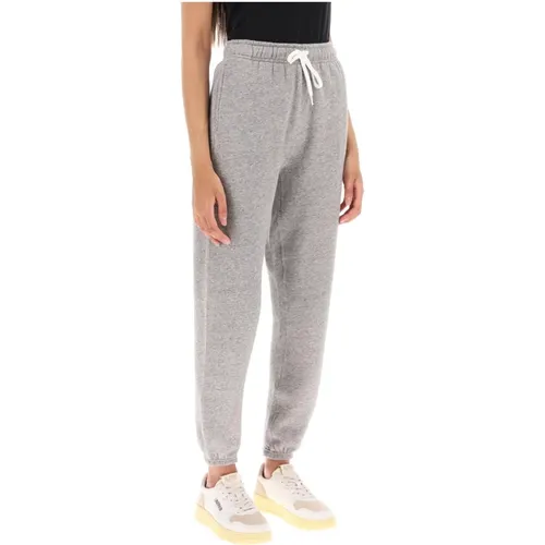 Melange Fleece Sweatpants mit Kordelzug , Damen, Größe: XS - Polo Ralph Lauren - Modalova