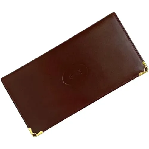 Pre-owned Leather wallets , female, Sizes: ONE SIZE - Cartier Vintage - Modalova