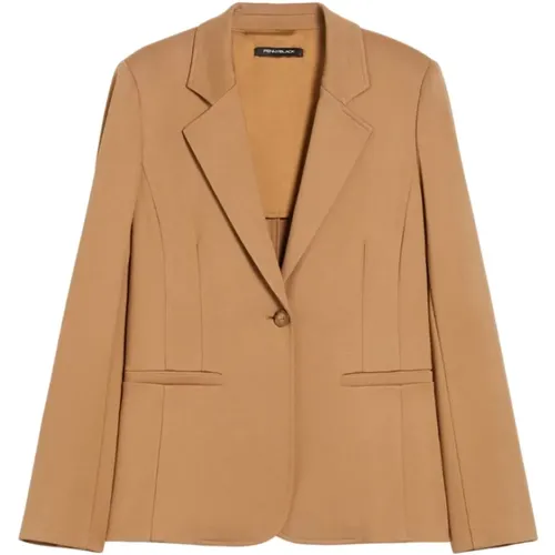 Blazers, female, , Size: 2XS Modello Negozio Jersey Jacket - Pennyblack - Modalova