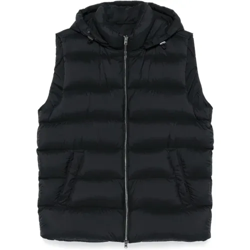 Vests, male, , Size: 2XL Quilted Sleeveless Puffer Vest - Herno - Modalova