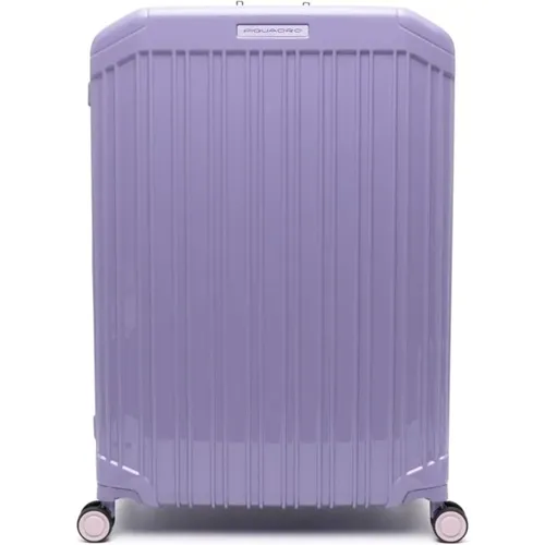 Large Suitcases, unisex, , Size: ONE SIZE Expandable Hard Shell Four-Wheel Trolley - Piquadro - Modalova