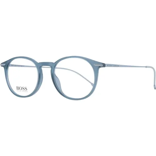 Glasses, male, , Size: ONE SIZE Round Optical Frames - Hugo Boss - Modalova