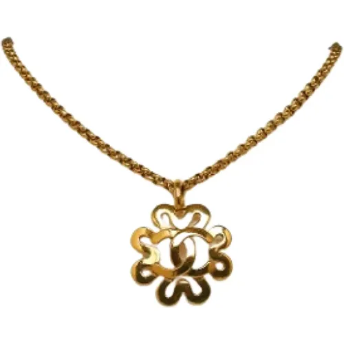 Pre-owned Gold necklaces , female, Sizes: ONE SIZE - Chanel Vintage - Modalova