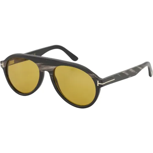 Sunglasses, unisex, , Size: ONE SIZE Aviator Ft1047 Sunglasses / Horn - Tom Ford - Modalova