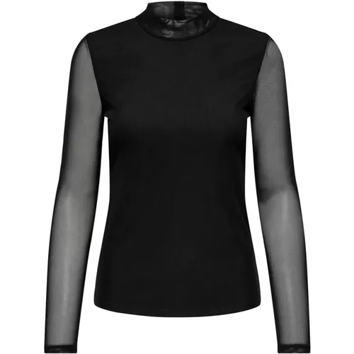 Mesh Life Langarm Top , Damen, Größe: XL - Only - Modalova