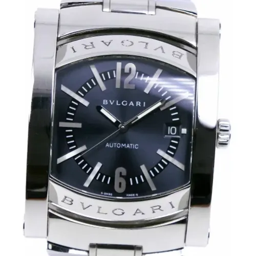 Pre-owned Stainless Steel watches , male, Sizes: ONE SIZE - Bvlgari Vintage - Modalova