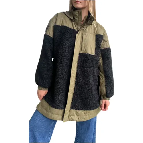 Teddy-Fleece-Jacke mit gestepptem Satin - Ulla Johnson - Modalova