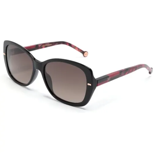 Brown/Havana Sunglasses , female, Sizes: 56 MM - Carolina Herrera - Modalova