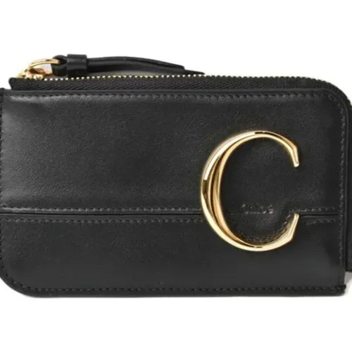 Pre-owned Wallets, female, , Size: ONE SIZE Pre-owned Leather wallets - Chloé Pre-owned - Modalova