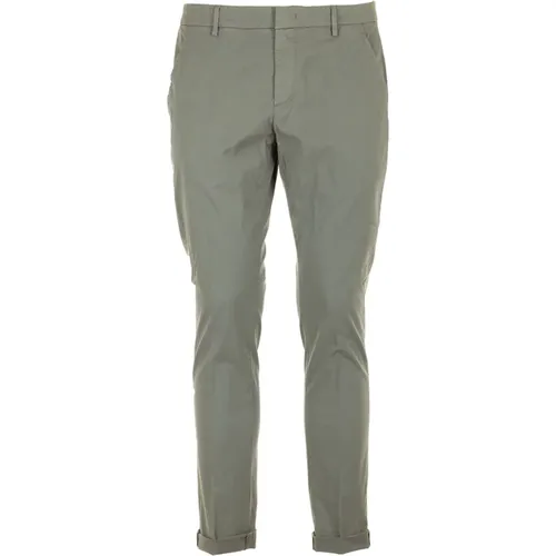 Grey Gaubert Trousers , male, Sizes: W30, W32, W35, W33, W36, W34, W31 - Dondup - Modalova