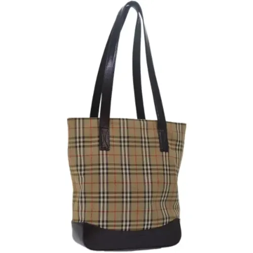 Pre-owned Tote Bags, female, , Size: ONE SIZE Pre-owned Canvas handbags - Burberry Vintage - Modalova