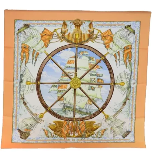 Pre-owned Scarves, female, , Size: ONE SIZE Pre-owned Silk scarves - Hermès Vintage - Modalova