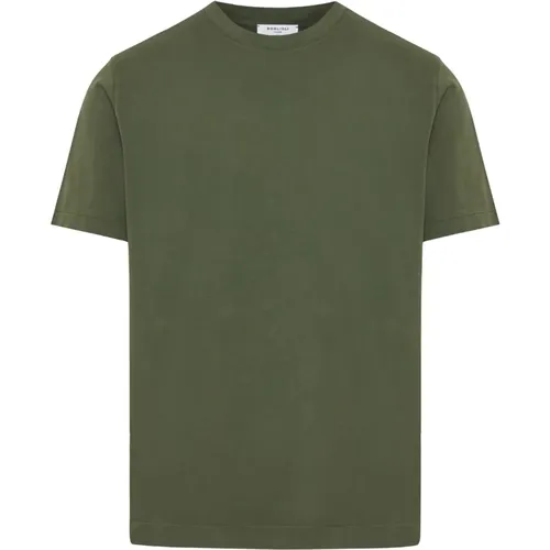 Italienisches Baumwoll-T-Shirt , Herren, Größe: XL - Boglioli - Modalova