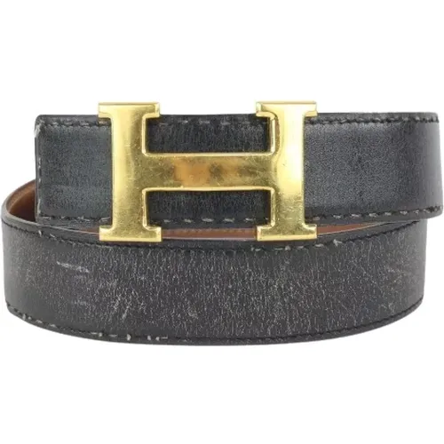 Pre-owned Belts, female, , Size: ONE SIZE Pre-owned Leather belts - Hermès Vintage - Modalova