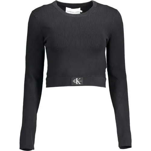 Elastane Sweater with Logo , female, Sizes: XL - Calvin Klein - Modalova