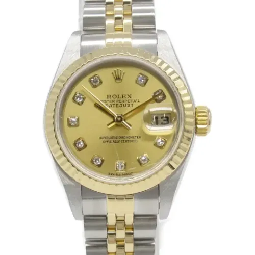 Pre-owned Stainless Steel watches , female, Sizes: ONE SIZE - Rolex Vintage - Modalova