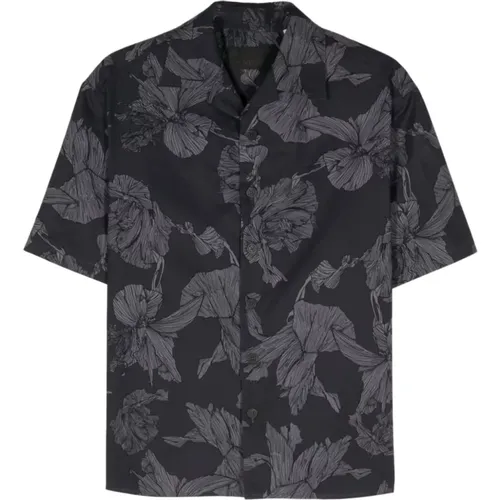 Floral Print Short Sleeve Shirt , male, Sizes: 2XL - Neil Barrett - Modalova