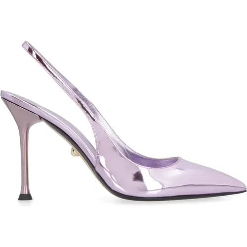 Pumps, female, , Size: 7 US Sally Leather Slingback Pumps - Alevi Milano - Modalova