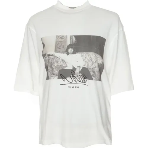 Mick Jagger Oversized Tee , Herren, Größe: L - Anine Bing - Modalova