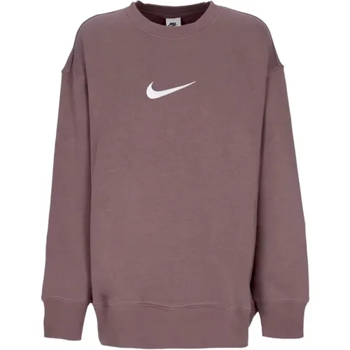 Oversized Crewneck Sweatshirt Plum Eclipse/White - Nike - Modalova