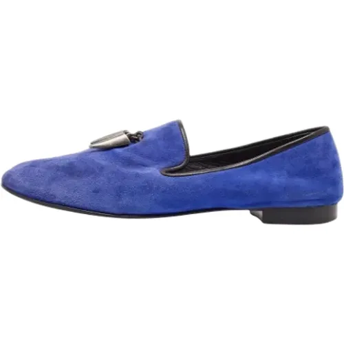 Pre-owned Flats, male, , Size: 10 US Pre-owned Suede flats - Giuseppe Zanotti Pre-owned - Modalova