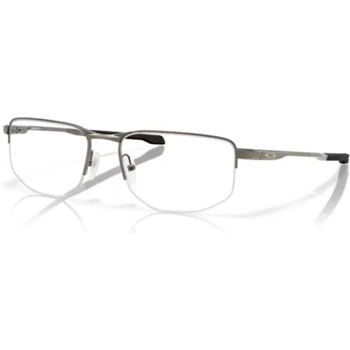 Addams 5.0 Eyewear Frames Pewter , male, Sizes: 56 MM - Oakley - Modalova