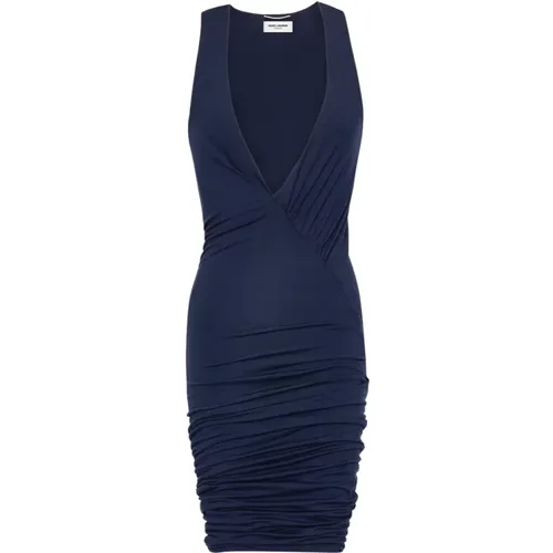Scoop Neck Sleeveless Dress , female, Sizes: M - Saint Laurent - Modalova
