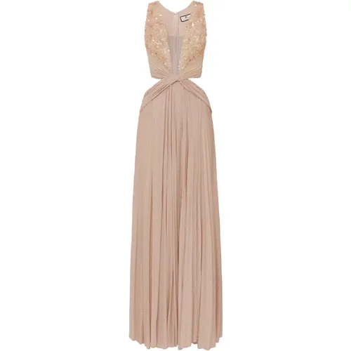 Nude Dresses Collection , female, Sizes: L - Elisabetta Franchi - Modalova