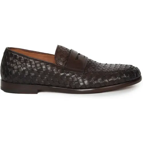 Woven Leather Moccasins , male, Sizes: 10 UK, 7 1/2 UK - Doucal's - Modalova